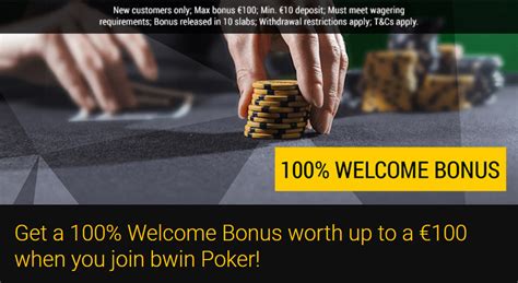 bwin first deposit bonus poker